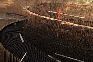 宝鸡砼烟囱新建施工现场