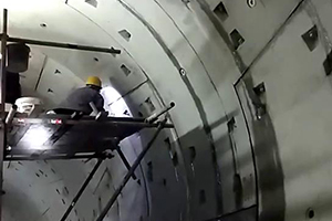 宝鸡地铁堵漏现场视频