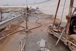宝鸡公路钻孔施工